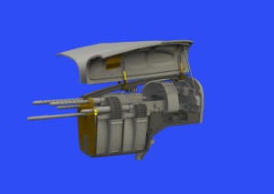 Eduard Accessories 1:48 648533 P-38F/G nose gun bay for Tamiya