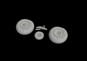 Eduard Accessories 1:48 648603 Bf 110G wheels for Eduard