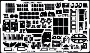 Eduard Accessories 1:72 72204 B-29 A Superfortress