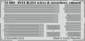 Eduard Accessories 1:72 72602 Avia B.534 wires & stretchers f. Eduard