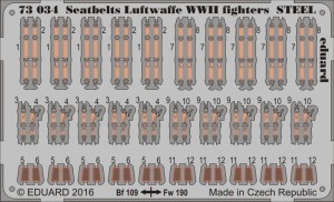 Eduard Accessories 1:72 73034 Seatbelts Luftwaffe WWII fighters STEEL