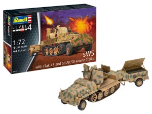 Revell 1:72 3293 sWS mit Flak-Aufbau als Sfl. mit 3,7cm Flak 43