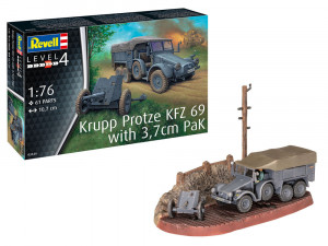 Revell 1:76 3344 Krupp Protze KFZ 69 with 3,7cm Pak