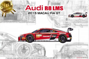 NUNU-BEEMAX 1:24 PN24024 Audi R8 LMS Macau FIA GT 2015