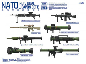Magic Factory 1:35 2003 NATO Individual Weapon Set B(A kit incl.2pcs of each weapon - NEU