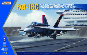 KINETIC 1:48 K48031 F/A-18C US Navy,Swiss AirForce,Finnish A AirForce & Topgun