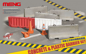 MENG-Model 1:35 SPS-012 Concrete & plastic barrier set