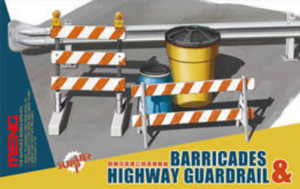 MENG-Model 1:35 SPS-013 Barricades & Highway Guardrail