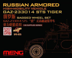 MENG-Model 1:35 SPS-025 Russian Armored High-mobility VehicleGAZ 233014STS Tiger Sagged WheelSet