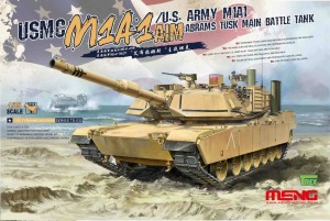 MENG-Model 1:35 TS-032 USMC M1A1 AIM/U.S.Army M1A1 Abrams TUSK Main Battle Tank