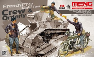 MENG-Model 1:35 HS-005 French FT-17 Light Tank Crew & Orderly