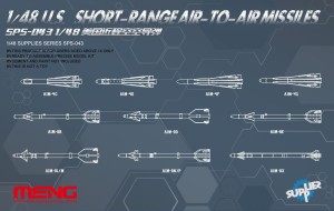 MENG-Model 1:48 SPS-043 U.S.Short-range Air-to-air Missiles