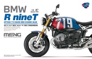 MENG-Model 1:9 MT-003t BMW R nineT Option 719 Mars Red/CosmicBlue (Pre-colored Edition)