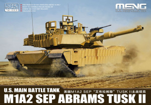 MENG-Model 1:72 72-003 U.S. Main Battle Tank M1A2 SEP Abrams TUSK II