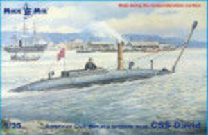 Micro Mir  AMP 1:35 MM35-026 CSS David torpedo boat American Civil War-era