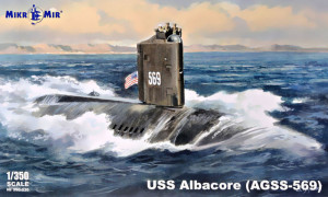 Micro Mir  AMP 1:350 MM350-036 USS Albacore (AGSS-569) submarine