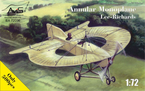 Avis 1:72 AV72036 Lee-Richards Annular monoplane, Flugzeug, Bausatz