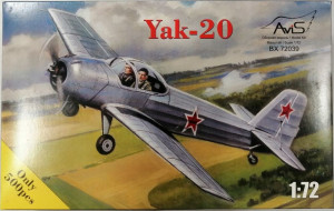 Avis 1:72 AV72039 Yak-20, Flugzeug, Bausatz