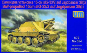 Unimodels 1:72 UM354 Self-propelled 15cm sIG-33/2 auf Jagdpanzer 38(t)