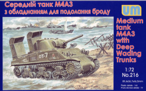 Unimodels 1:72 UM216 Tank M4A3 with Deep Wading Trunks