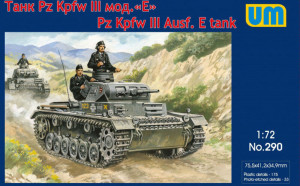 Unimodels 1:72 UM290 Pz.Kpfw III Ausf. E tank