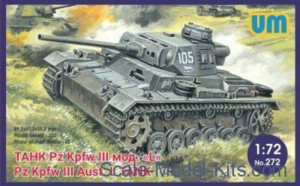 Unimodels 1:72 UM272 Pz.Kpfw III Ausf.L German tank with protective screen