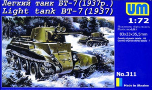 Unimodels 1:72 UMT311 Light Tank BT-7 (1937)