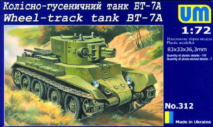 Unimodels 1:72 UMT312 Wheel-Track tank BT-7A