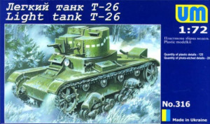 Unimodels 1:72 UMT316 Light tank T-26