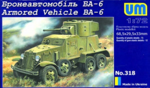 Unimodels 1:72 UM318 Armored Vehicle BA-6 Soviet