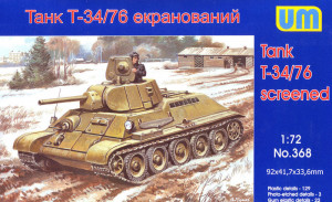 Unimodels 1:72 UM368 T34/76-E screened tank
