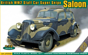 ACE 1:72 ACE72550 Super Snipe Saloon British Staff Car WW2