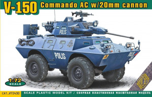 ACE 1:72 ACE72430 V-150 Commando AC w/20mm cannon