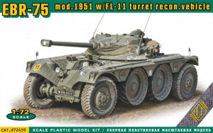 ACE 1:72 ACE72459 EBR-75 mod.1951 w/FL-11 turret recon. vehicle