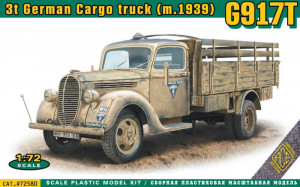 ACE 1:72 ACE72580 G917T 3t German Cargo truck (mod.1939)