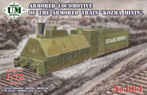 Unimodels 1:72 UMT684 Kozma Minin armored locomotive of the armored train