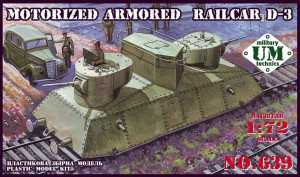 Unimodels 1:72 UMT639 Motorized armored railcar D-3