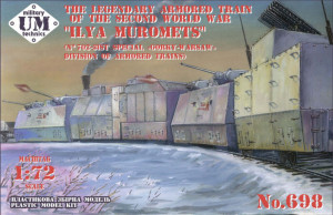 Unimodels 1:72 UMT698 Iliya Muromets" the legendary armored train of WWII - NEU