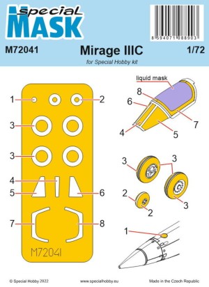 Special Hobby 1:72 100-M72041 Mirage IIIC MASK