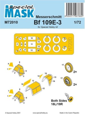 Special Hobby 1:72 100-M72010 Messerschmitt Bf 109E-1/3 Mask