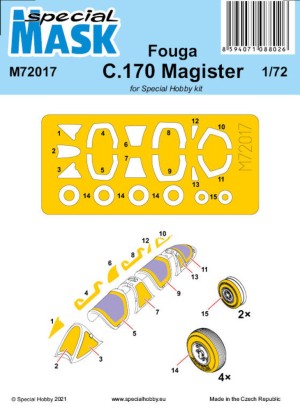 Special Hobby 1:72 100-M72017 Fouga C.170 Magister Mask