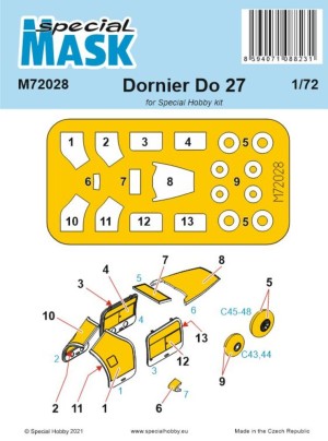 Special Hobby 1:72 100-M72028 Dornier Do.27 Mask