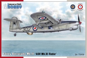 Special Hobby 1:72 100-SH72408 Fairey Barracuda Mk.III'ASW MK.XI Radar