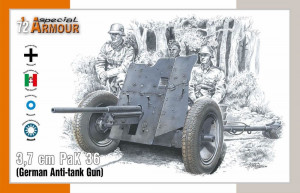Special Hobby 1:72 100-SA72024 3,7 cm PaK 36 German Anti-tank Gun