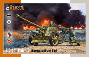 Special Hobby 1:72 100-SA72025 7,5 cm PaK 40 German Anti-tank Gun