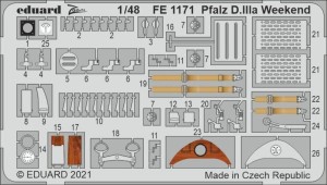 Eduard Accessories 1:48 FE1171 Pfalz D.IIIa Weekend 1/48 for EDUARD