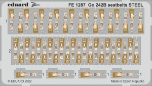 Eduard Accessories 1:48 FE1287 Go 242B seatbelts STEEL 1/48