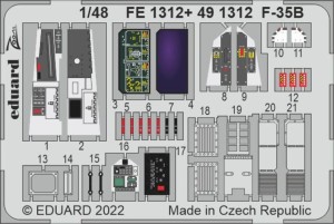 Eduard Accessories 1:48 FE1312 F-35B for ITALERI