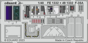 Eduard Accessories 1:48 FE1332 F-35A 1/48 for TAMIYA