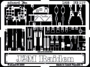 Eduard Accessories 1:48 FE117 J2M Raiden